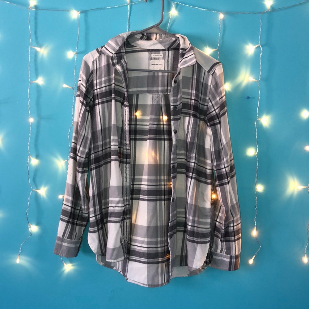 white/grey flannel